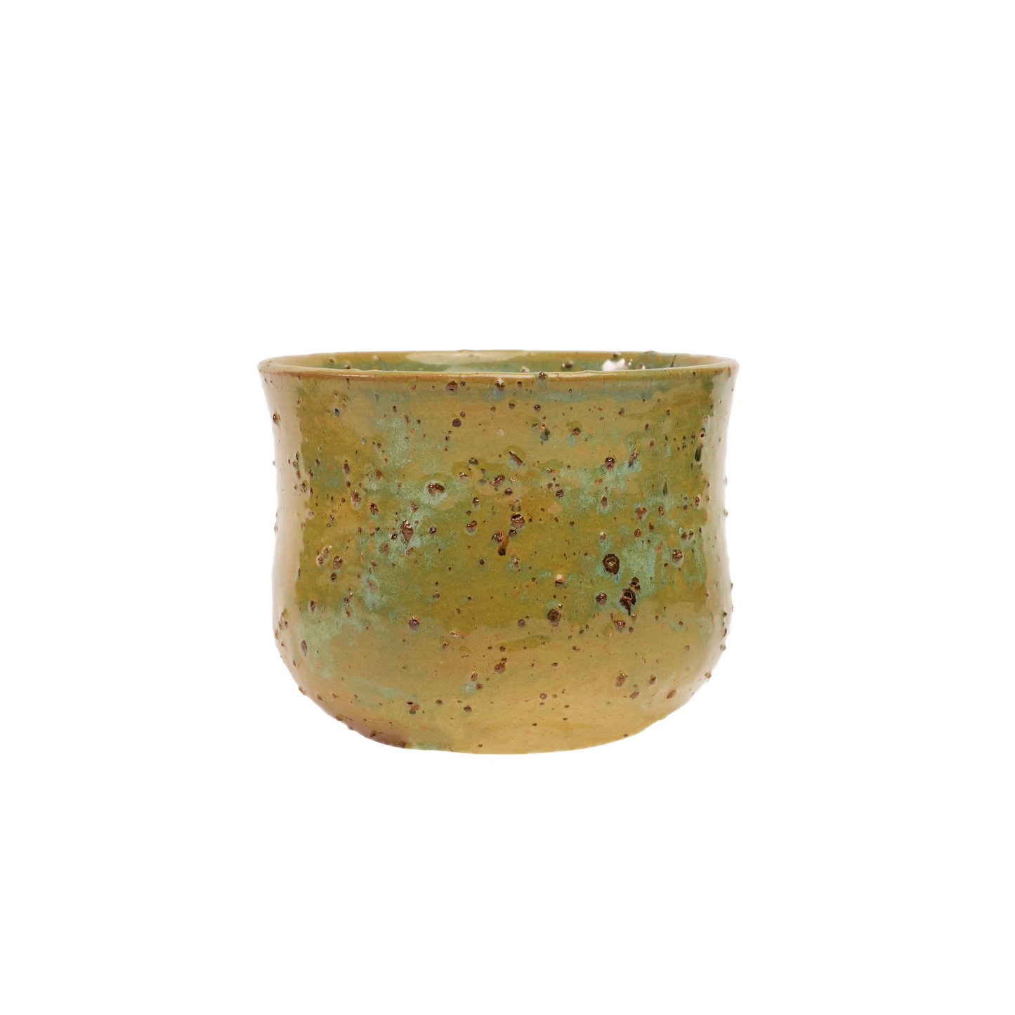 Poison Ivy handmade ceramic vase with rough stone-textured clay, wheel-thrown by Mocha Cat Pottery Bangalore