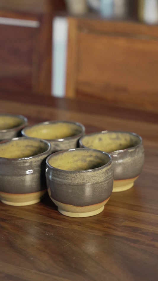 Dessert Cups — Stoneware Cups, handmade ceramic by Mocha Cat Pottery, Bangalore
