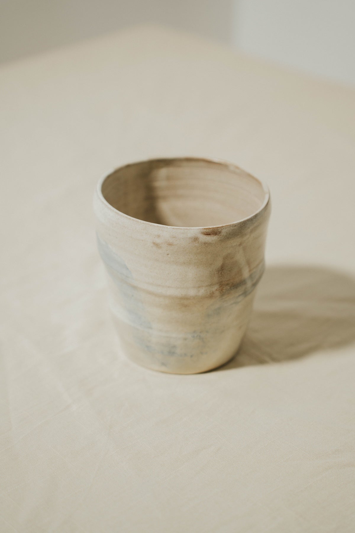 Flow — Brushed Stoneware Vase
