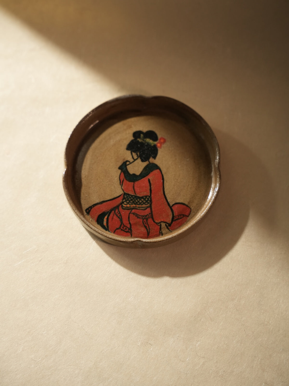 Geisha Plate — Hand-Painted Plates