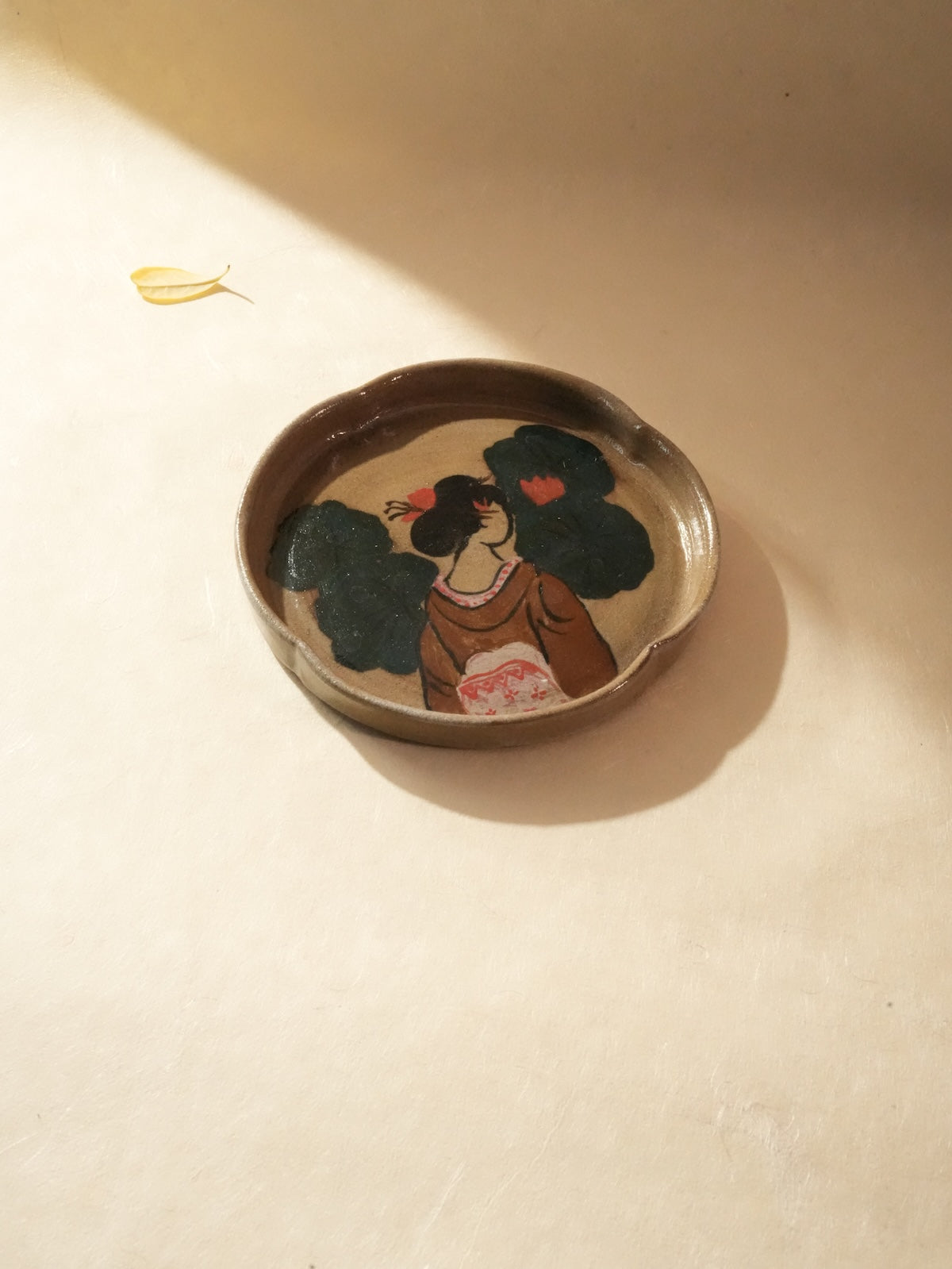 Geisha Plate — Hand-Painted Plates