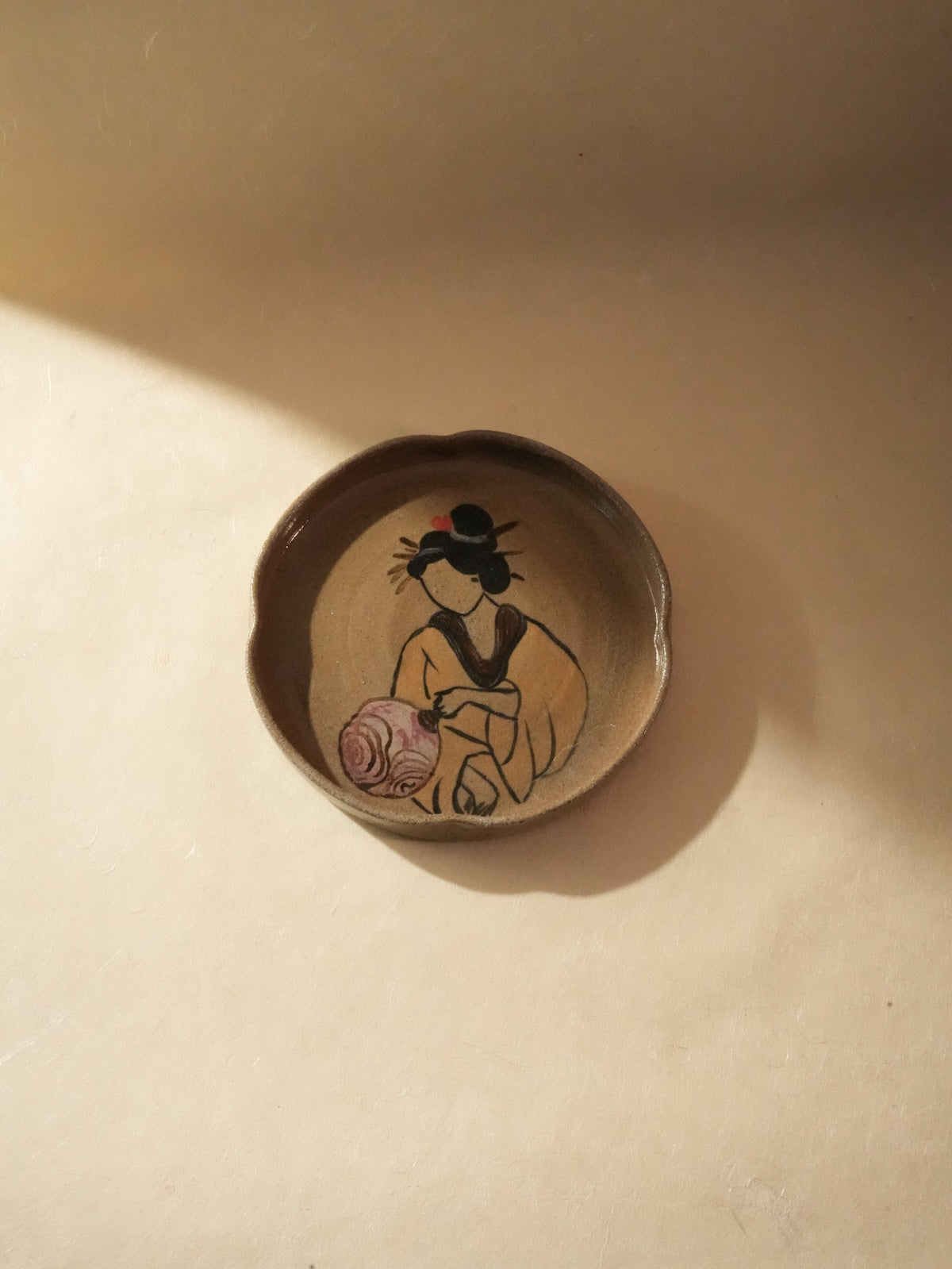 Geisha Plate — Hand-Painted Plates
