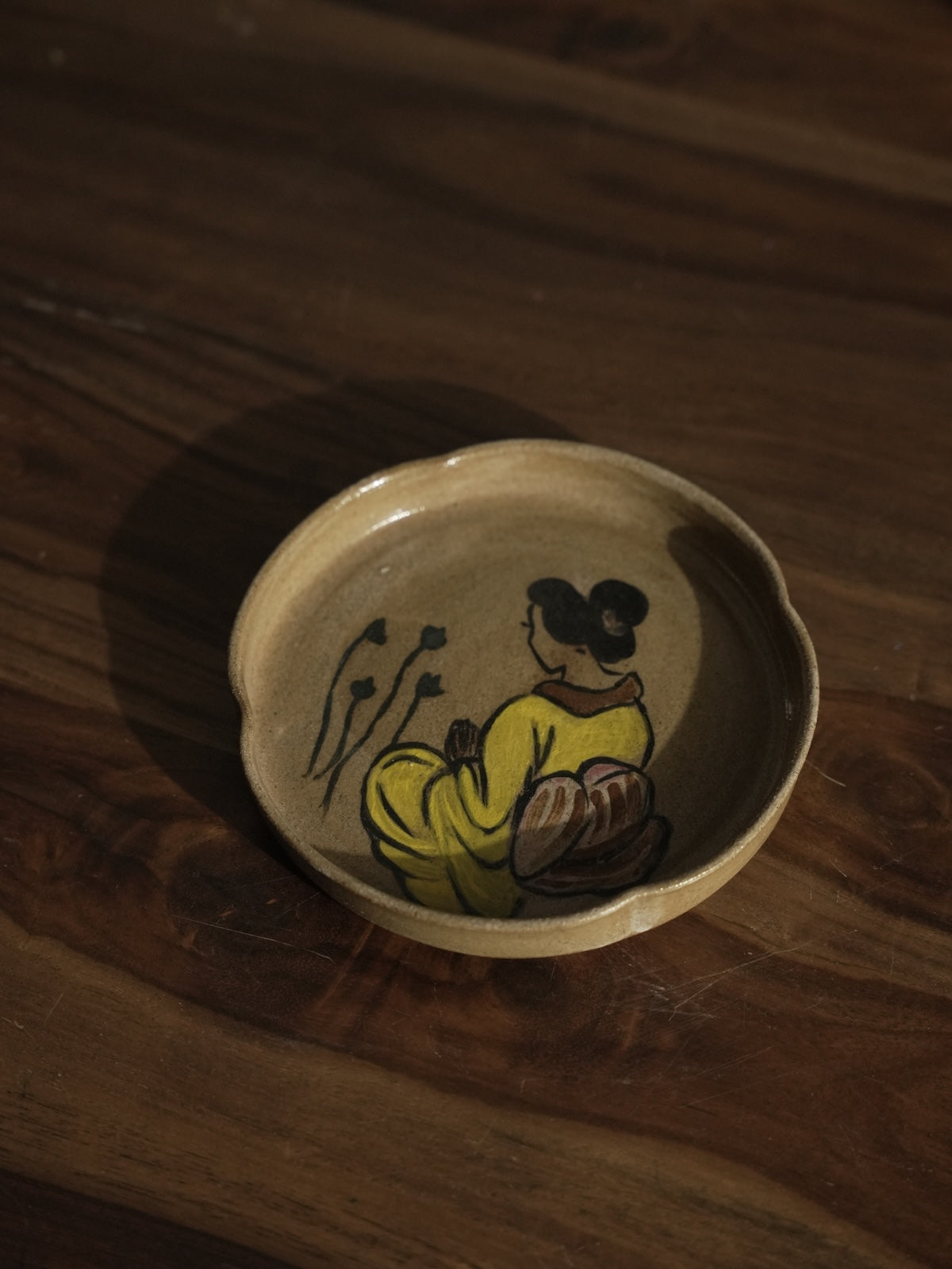 Geisha Plate — Hand-Painted Plates