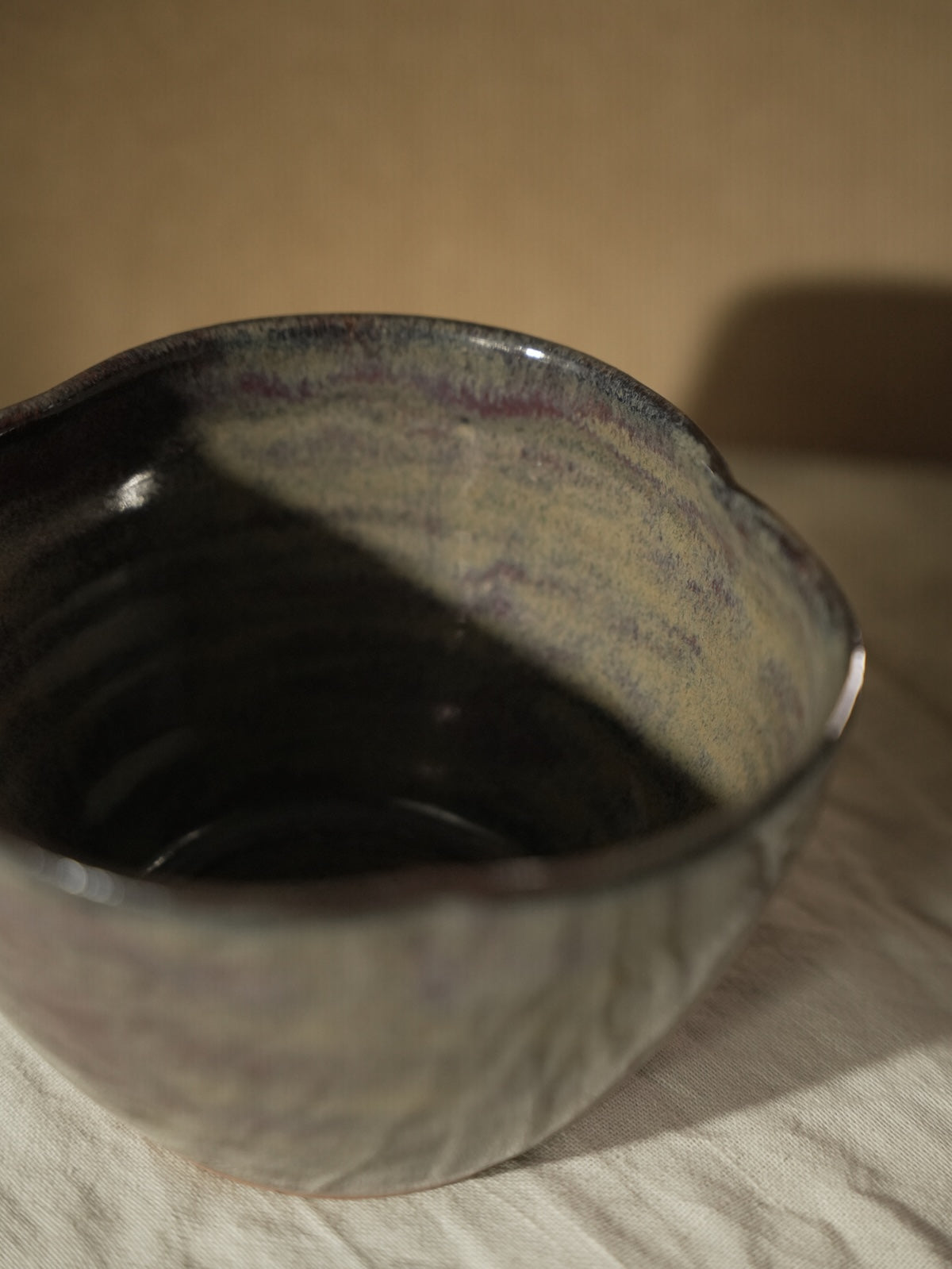 Iridescent Bowl — Glazed Serving Bowl