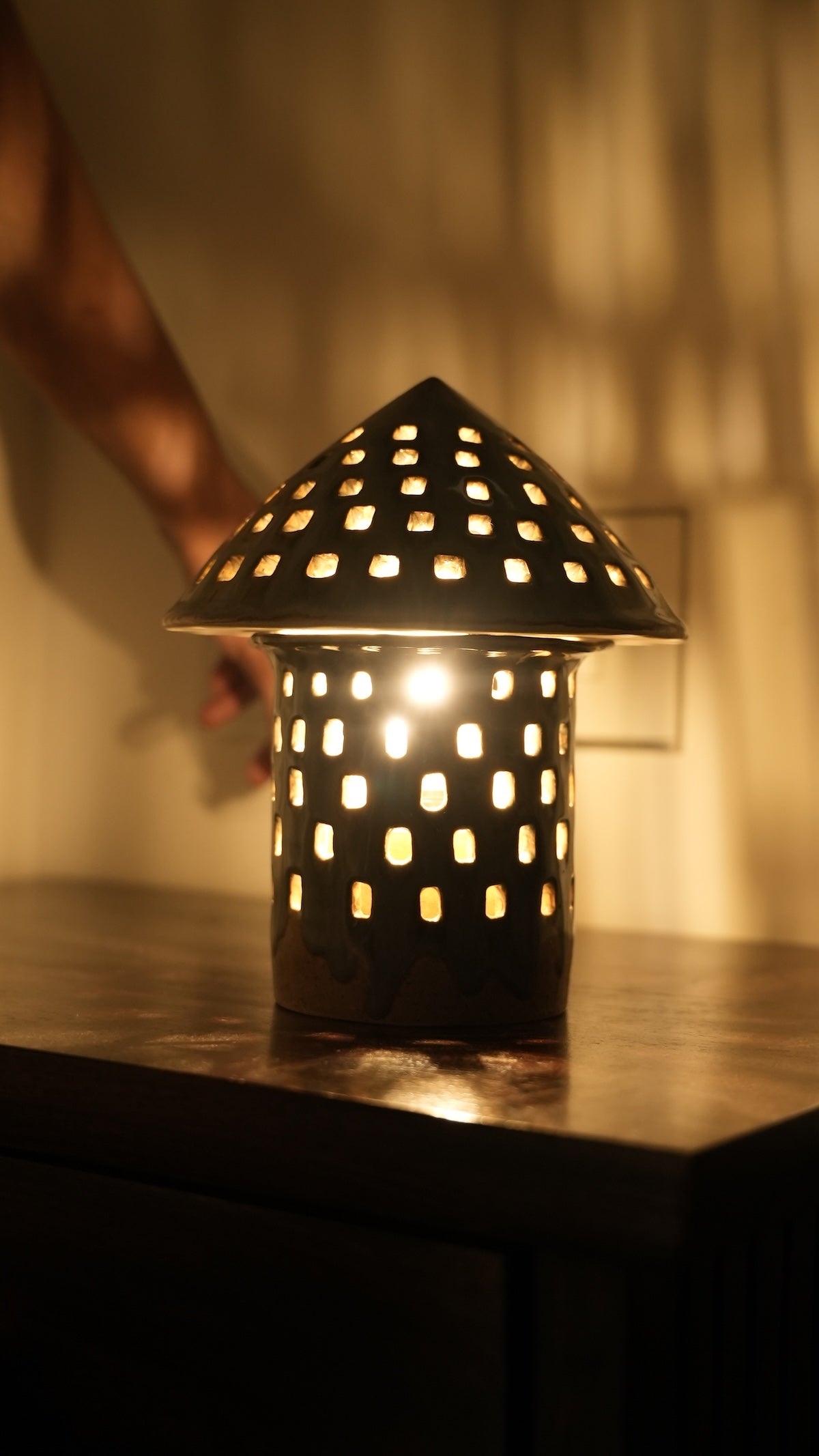 Mushroom Lamp — Ceramic Accent Lamp