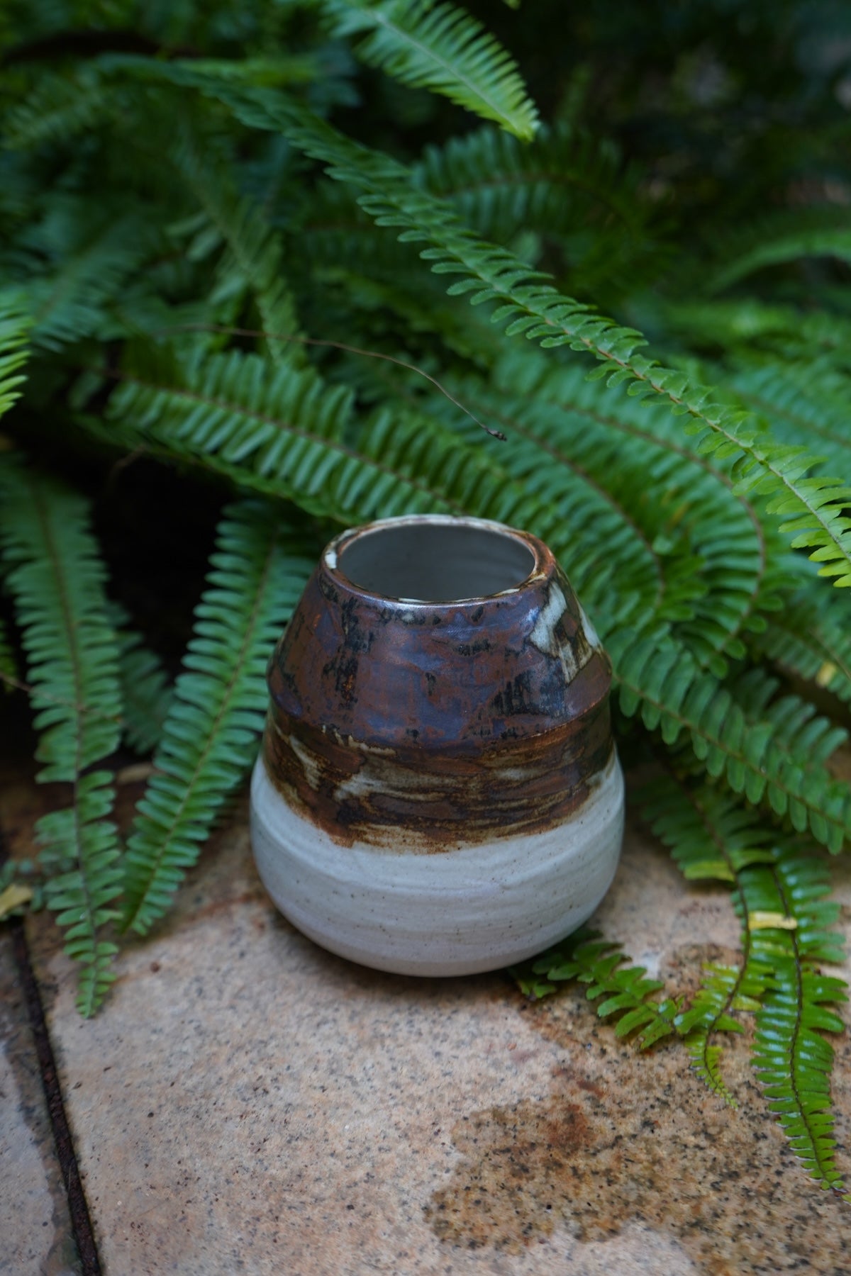 Moon Dusk — Speckled Stoneware Vase