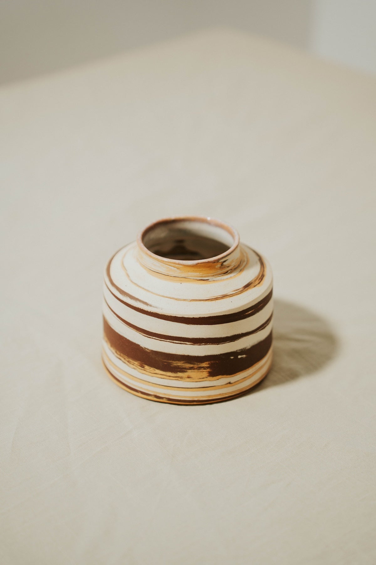 Swirl — Marbled Stoneware Vase