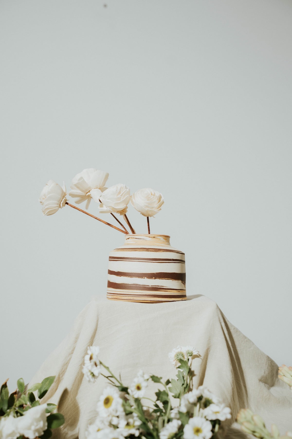 Swirl — Marbled Stoneware Vase