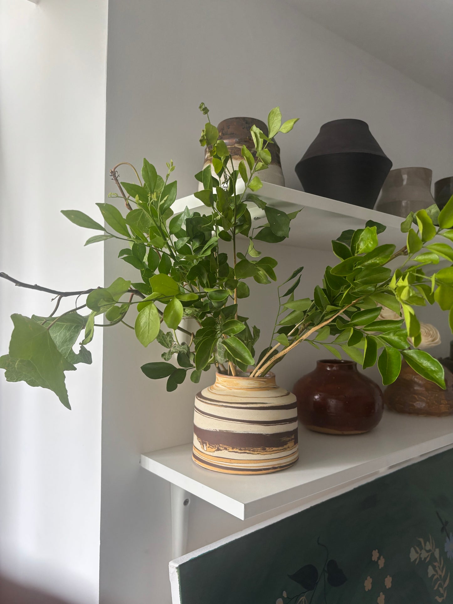 Swirl — Marbled Stoneware Vase