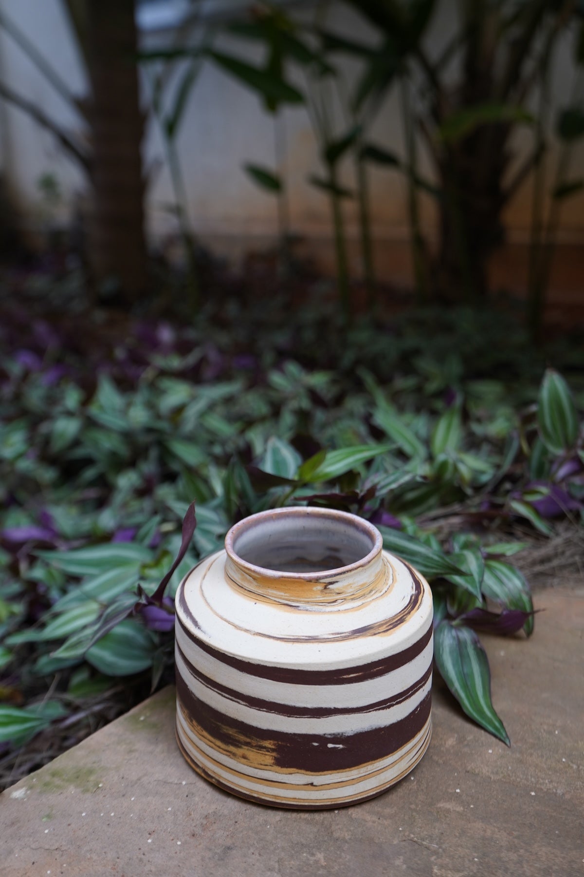 Swirl — Marbled Stoneware Vase