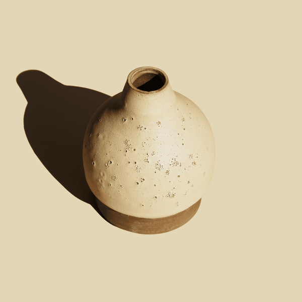 Blow — Organic Bud Vase, handmade ceramic by Mocha Cat Pottery, Bangalore